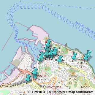 Mappa Via Rupi Comunali, 60121 Ancona AN, Italia (0.95)