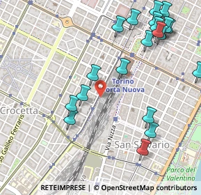 Mappa VIA SACCHI 5/b INSIDE RAILWAY STATION PLATFORM 20, 10125 Torino TO (0.6375)