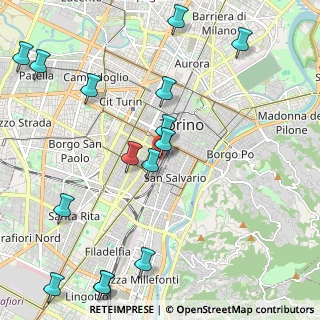 Mappa Via Sacchi, 10125 Torino TO, Italia (2.73067)