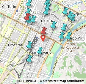 Mappa Via Sant'Anselmo, 10125 Torino TO, Italia (1.127)