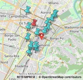 Mappa Via Sant'Anselmo, 10125 Torino TO, Italia (1.52133)