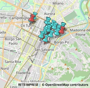 Mappa Via Sant'Anselmo, 10125 Torino TO, Italia (1.2365)