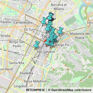 Mappa Via Sant'Anselmo, 10125 Torino TO, Italia (1.247)