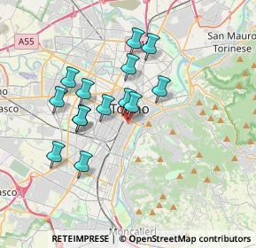 Mappa Via Sant'Anselmo, 10125 Torino TO, Italia (3.10214)