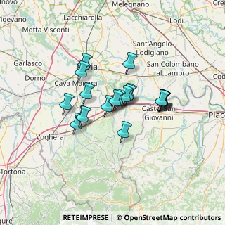 Mappa Via Conte Franco Cella di Rivara, 27043 Broni PV, Italia (9.9105)