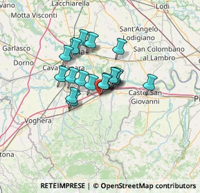 Mappa Via Conte Franco Cella di Rivara, 27043 Broni PV, Italia (9.3435)