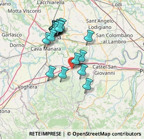 Mappa Via Conte Franco Cella di Rivara, 27043 Broni PV, Italia (13.122)