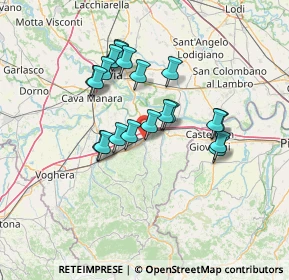 Mappa Via Conte Franco Cella di Rivara, 27043 Broni PV, Italia (11.7025)