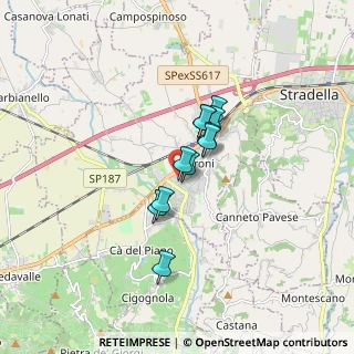 Mappa Via Conte Franco Cella di Rivara, 27043 Broni PV, Italia (1.06545)