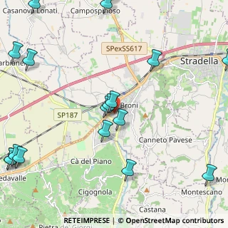 Mappa Via Conte Franco Cella di Rivara, 27043 Broni PV, Italia (3.2105)