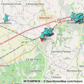 Mappa Via Conte Franco Cella di Rivara, 27043 Broni PV, Italia (2.635)
