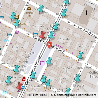 Mappa Piazza Madama Cristina, 10125 Torino TO, Italia (0.1045)