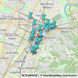 Mappa Piazza Madama Cristina, 10125 Torino TO, Italia (1.318)