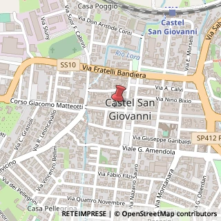 Mappa Corso Giacomo Matteotti, 88, 29015 Castel San Giovanni, Piacenza (Emilia Romagna)