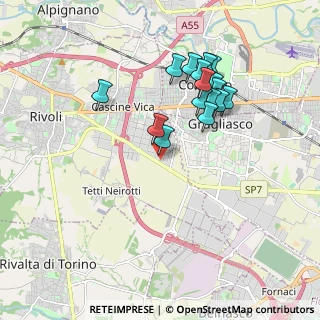 Mappa Corso Canonico Giuseppe Allamano, 10098 Rivoli TO, Italia (1.73813)
