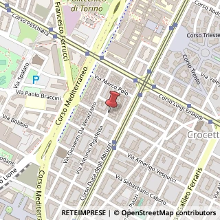 Mappa Via Antonio Pigafetta, 21, 10129 Torino, Torino (Piemonte)