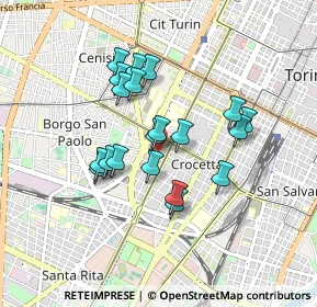 Mappa Via Pigafetta, 10129 Torino TO, Italia (0.7185)