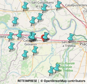 Mappa Via Po, 29010 Sarmato PC, Italia (8.235)