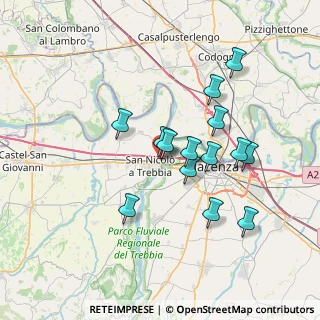 Mappa Via Trento, 29010 Calendasco PC, Italia (6.395)