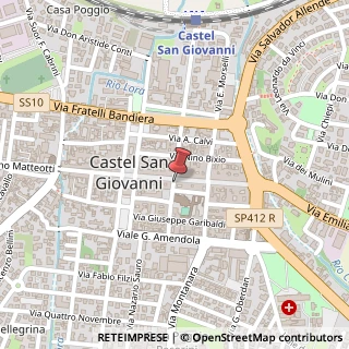 Mappa Via Felice Cavallotti, 1/B-C, 29015 Castel San Giovanni, Piacenza (Emilia Romagna)