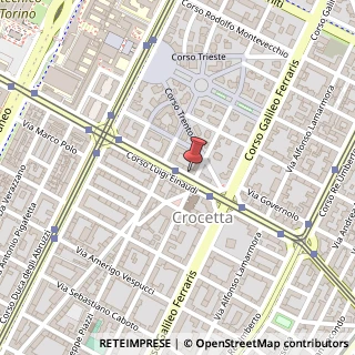 Mappa Corso Luigi Einaudi, 20, 10129 Torino, Torino (Piemonte)
