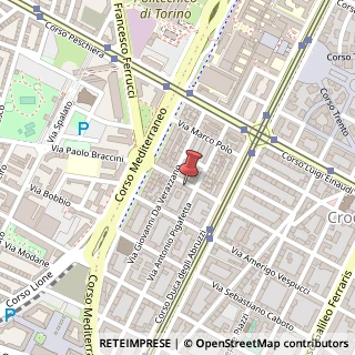 Mappa Via Cristoforo Colombo, 57, 10129 Torino, Torino (Piemonte)