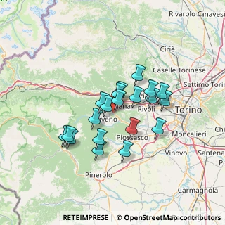 Mappa Via Giaveno, 10050 Avigliana TO, Italia (10.743)