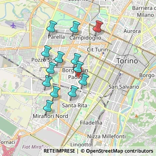 Mappa Via Francesco Millio, 10141 Torino TO, Italia (1.69923)