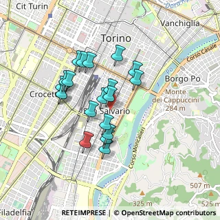 Mappa Via Madama Cristina, 10125 Torino TO, Italia (0.7455)