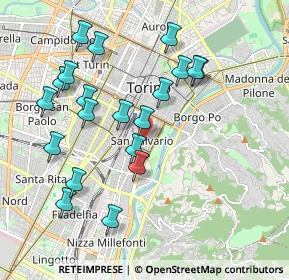 Mappa Via Madama Cristina, 10125 Torino TO, Italia (1.9875)