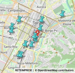 Mappa Via Giuseppe Giacosa, 10125 Torino TO, Italia (1.9975)