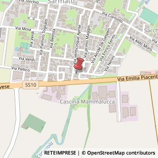 Mappa Via Alessandro Manzoni, 10, 29010 Sarmato, Piacenza (Emilia Romagna)