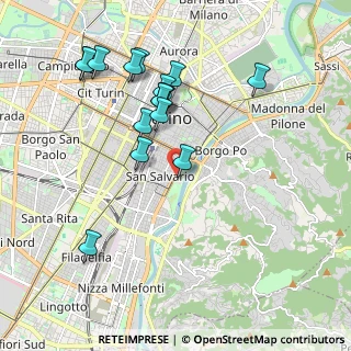 Mappa Corso Massimo d'Azeglio, 10125 Torino TO, Italia (2.00438)