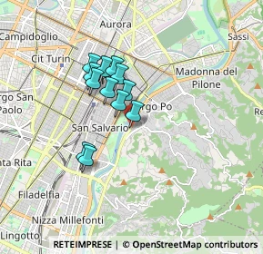 Mappa Via San Fermo, 10133 Torino TO, Italia (1.29667)