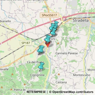 Mappa Strada per Zavattarello, 27043 Broni PV, Italia (1.16364)