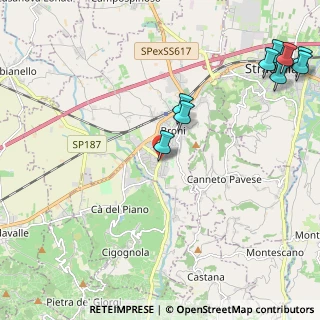 Mappa Strada per Zavattarello, 27043 Broni PV, Italia (3.01818)