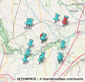 Mappa Via Mons. P. Berbieri, 27037 Pieve del Cairo PV, Italia (7.52467)