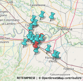 Mappa Via Ghernardi Giovanni, 29122 Piacenza PC, Italia (10.763)