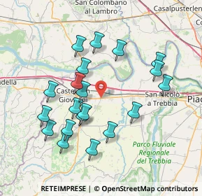 Mappa Via Silvio Pellico, 29010 Sarmato PC, Italia (7.3865)