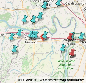 Mappa Via Silvio Pellico, 29010 Sarmato PC, Italia (8.6825)