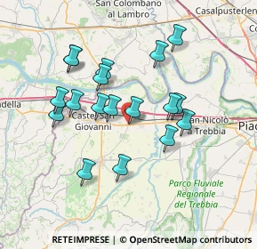 Mappa Via Silvio Pellico, 29010 Sarmato PC, Italia (6.615)