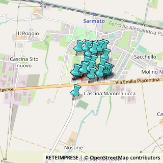 Mappa Via Silvio Pellico, 29010 Sarmato PC, Italia (0.21379)