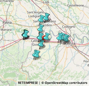 Mappa Via Silvio Pellico, 29010 Sarmato PC, Italia (10.9325)