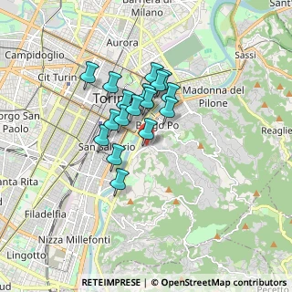 Mappa Via Gaeta, 10133 Torino TO, Italia (1.24)
