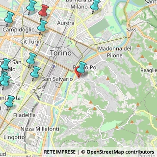 Mappa Via Gaeta, 10133 Torino TO, Italia (3.52667)