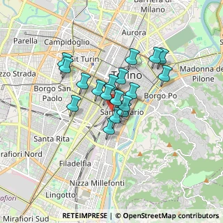 Mappa Via Giovanni Ribet, 10125 Torino TO, Italia (1.23944)