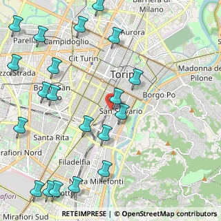 Mappa Via Giovanni Ribet, 10125 Torino TO, Italia (2.913)