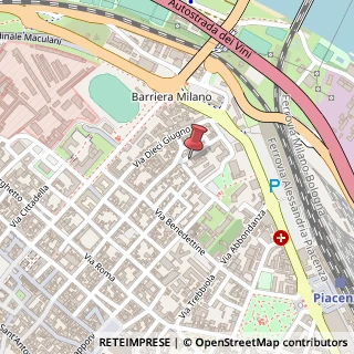 Mappa Via delle Fornaci, 5, 29121 Piacenza, Piacenza (Emilia Romagna)