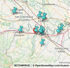 Mappa Via Case Chiesa, 29010 San Nicolò PC, Italia (12.48)