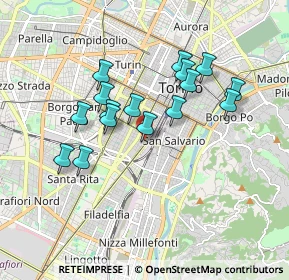 Mappa Corso Germano Sommeiller, 10128 Torino TO, Italia (1.5675)